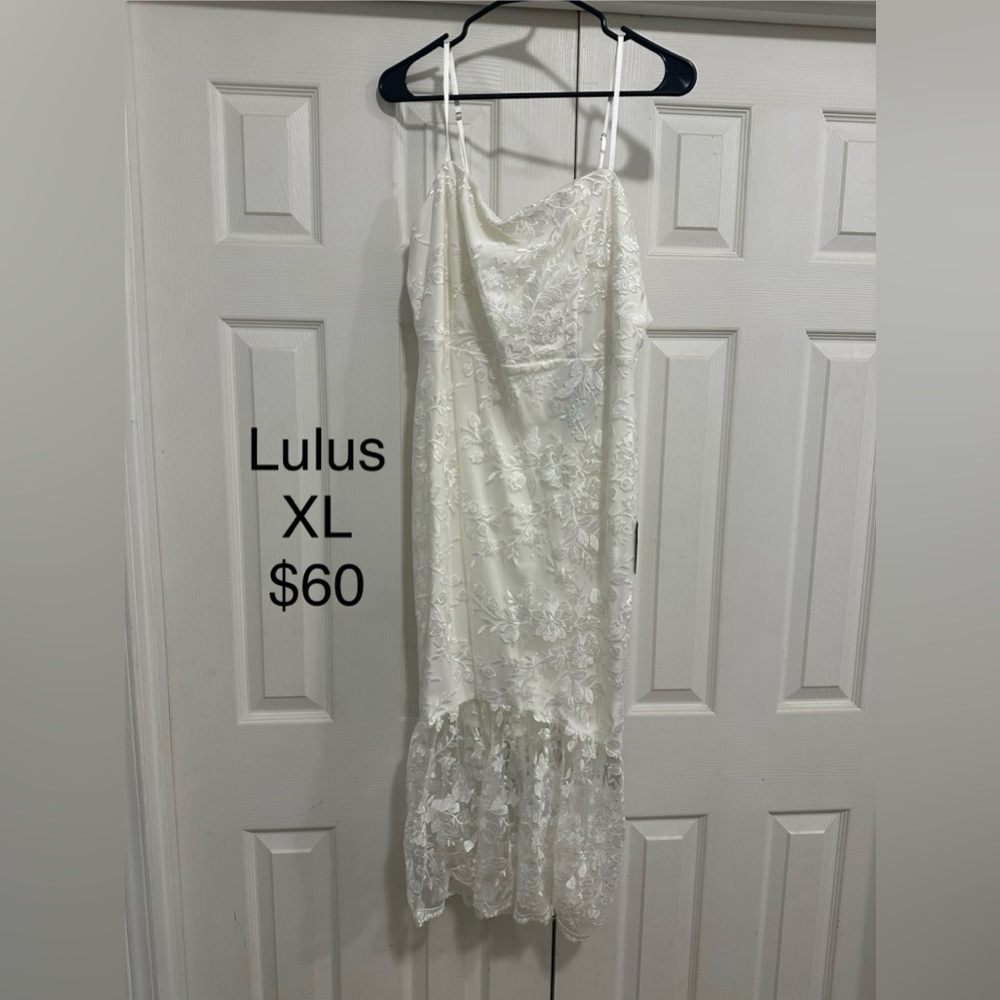 Mermaid style white dress